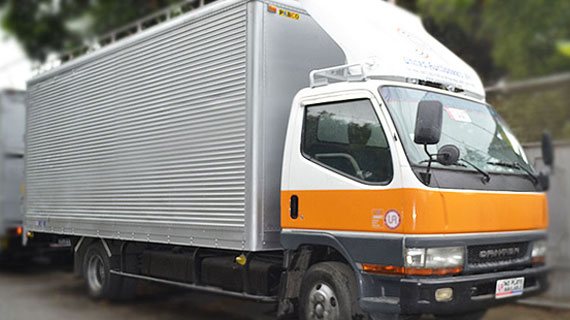 Cargo Truck with Boom